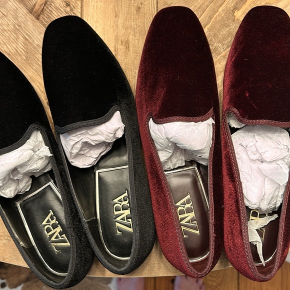 Zara Velvet Loafers - Picture 2 of 4